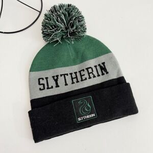 Harry Potter Slytherin Beanie Hat Universal Studios Wizarding World Green